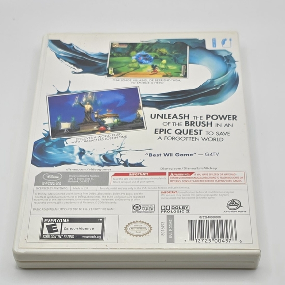 Disney Epic Mickey (Nintendo Wii, 2010) - Picture 2 of 3